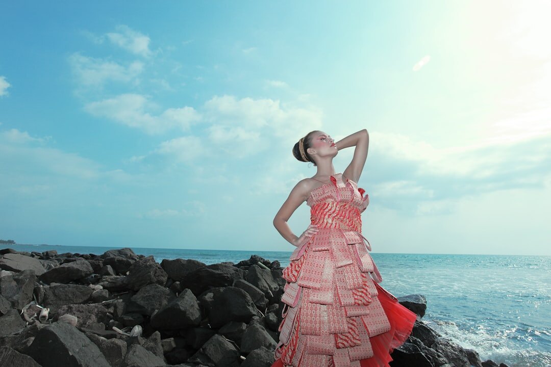 fashion icon in elegant dress