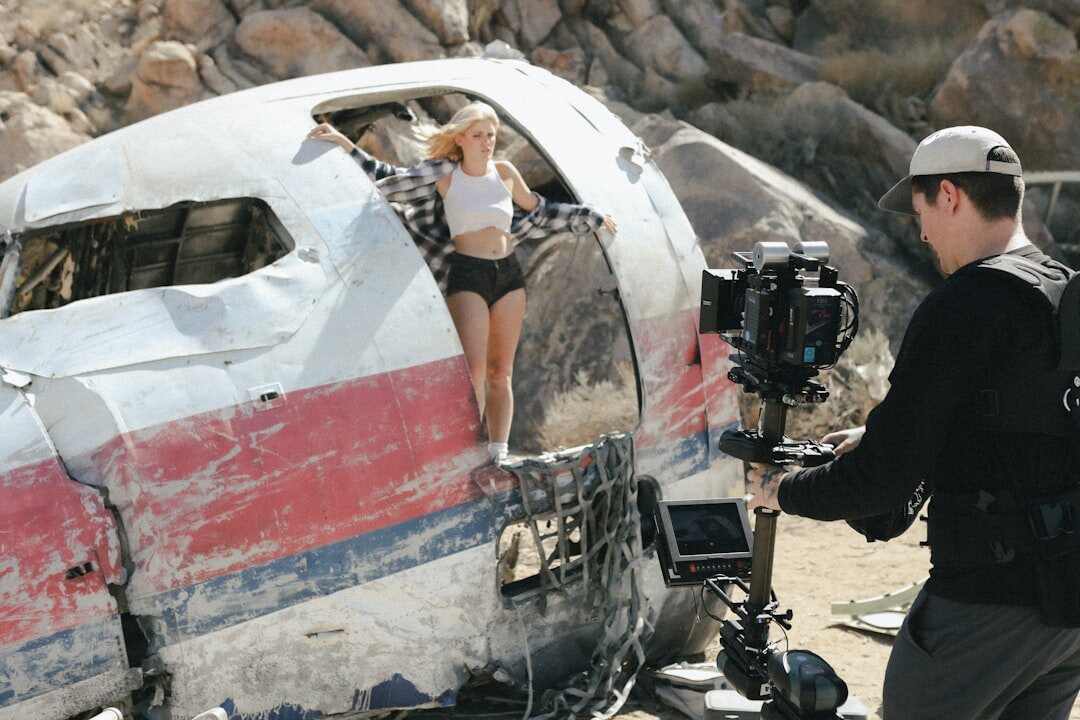 actor on film set