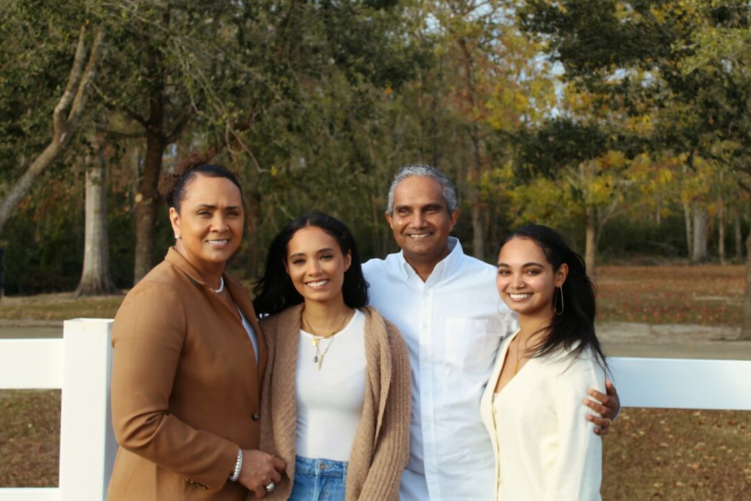 actor with family